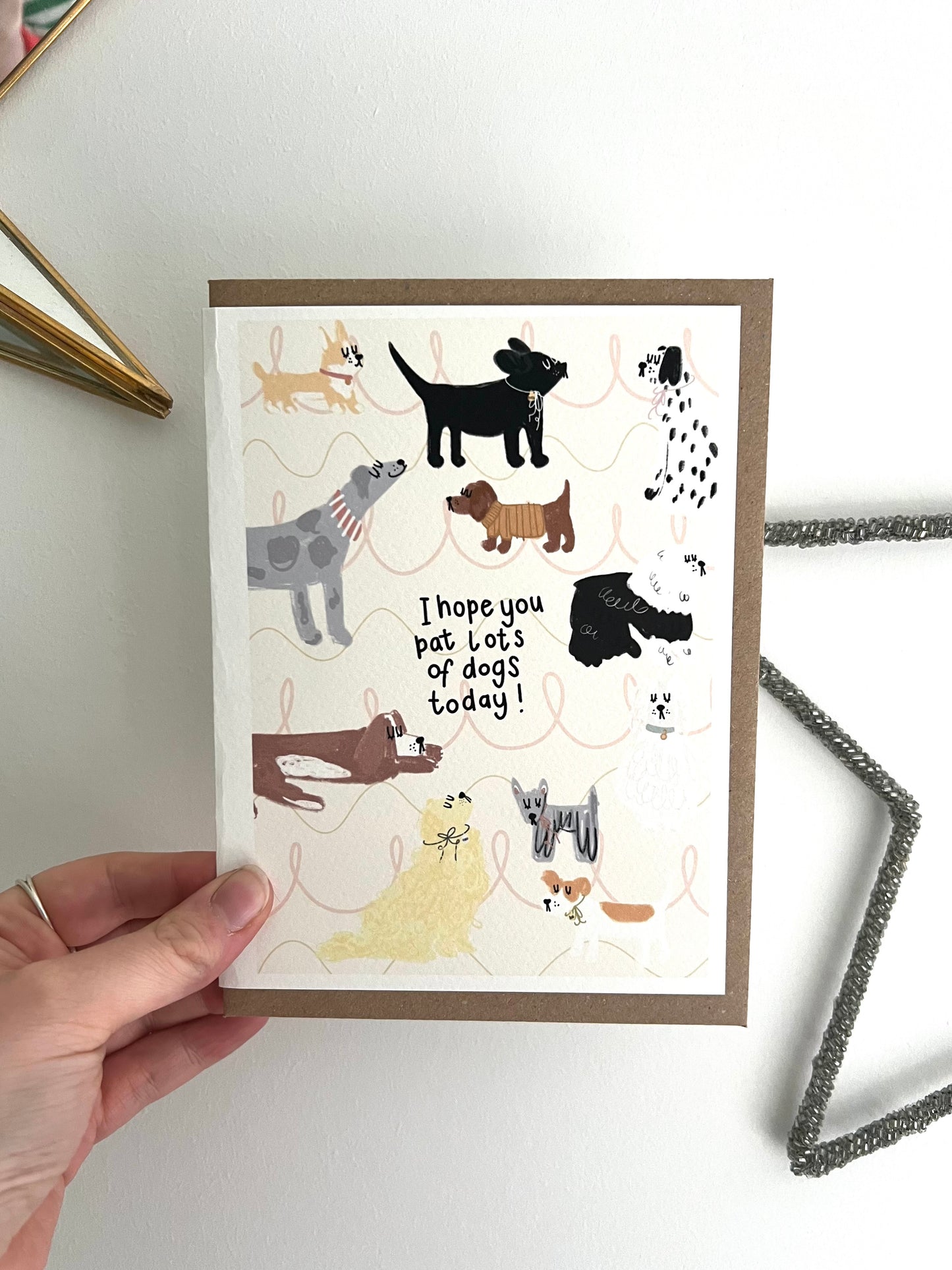 Pat Lots Of Dogs Greetings Card