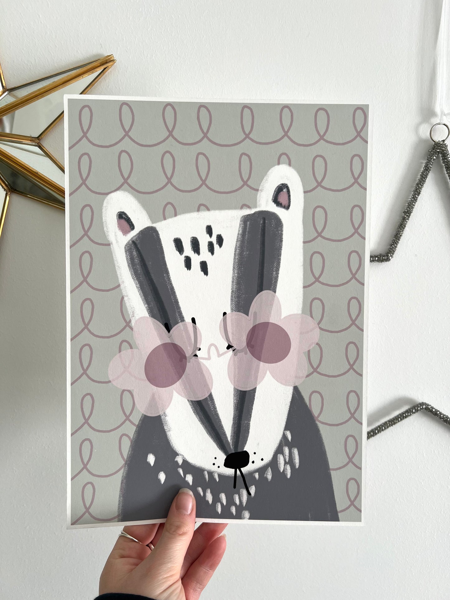 Bonnie Badger Print