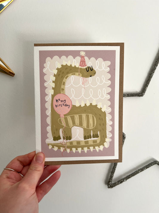 Dinosaur Birthday Card