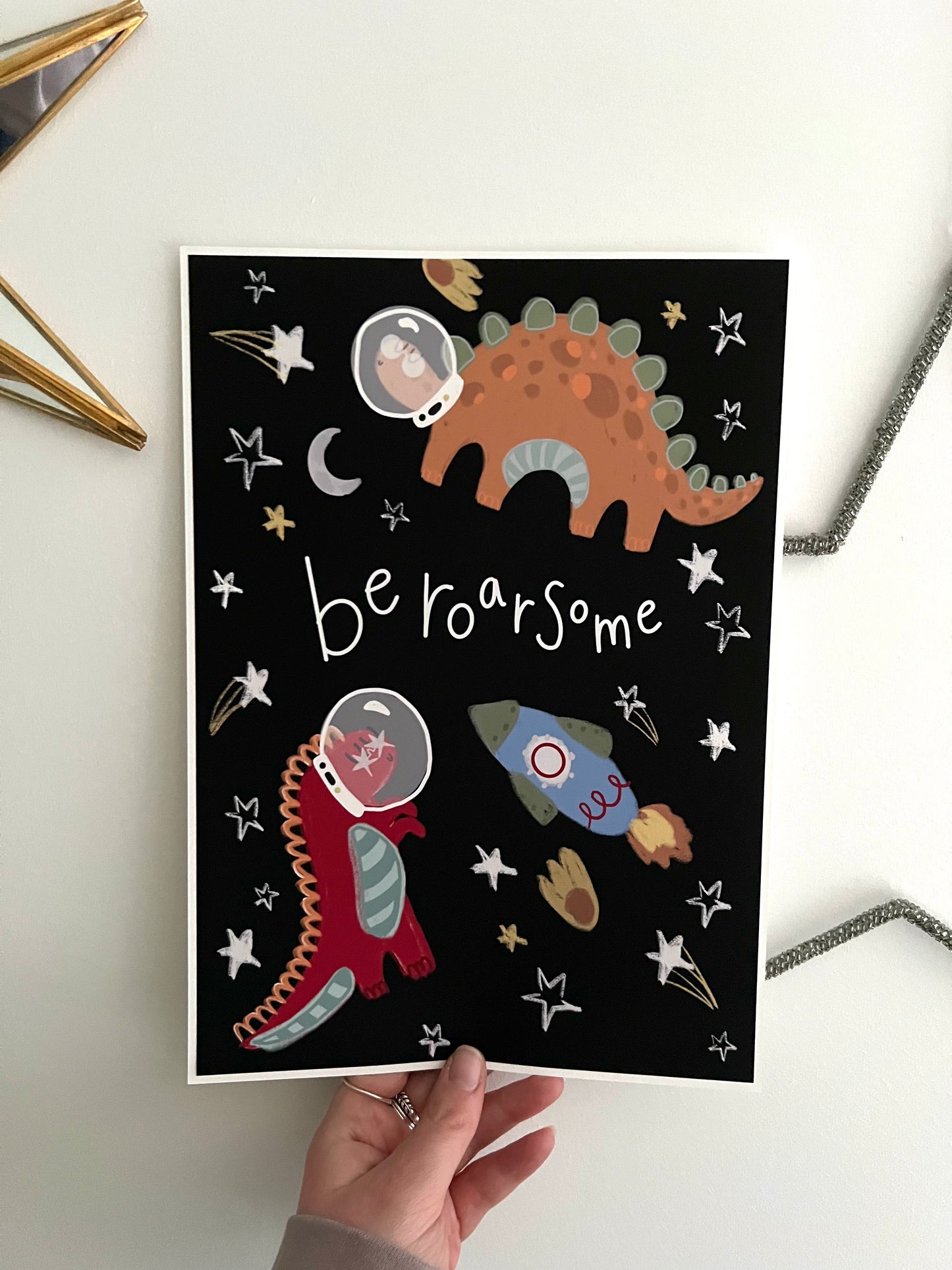 Space Dinosaur Print