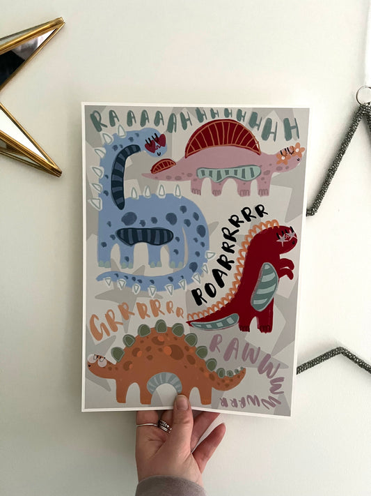 Flash Sheet Dinosaur Print