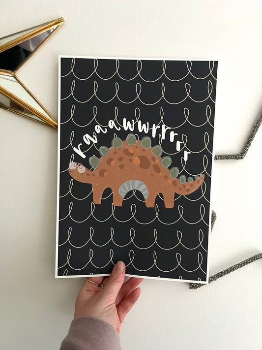 Wallace Dinosaur Print