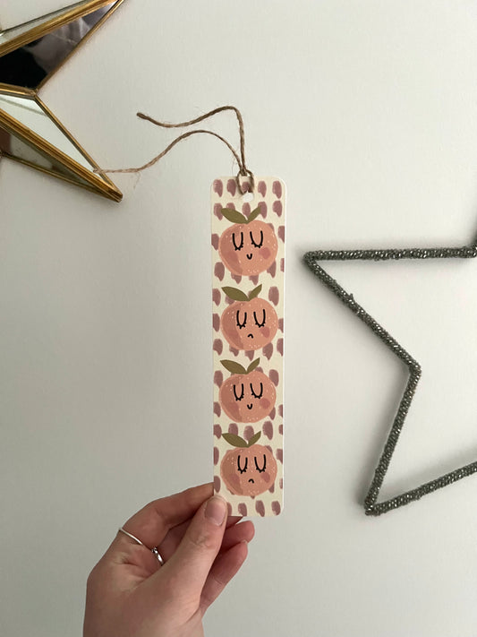 Emotional Peach Bookmark