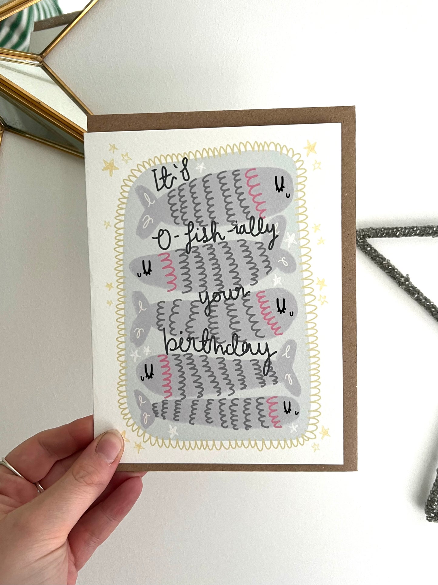 O-fish-ially Your Birthday Card