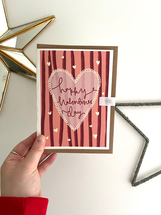 Vintage Heart Valentine's Card