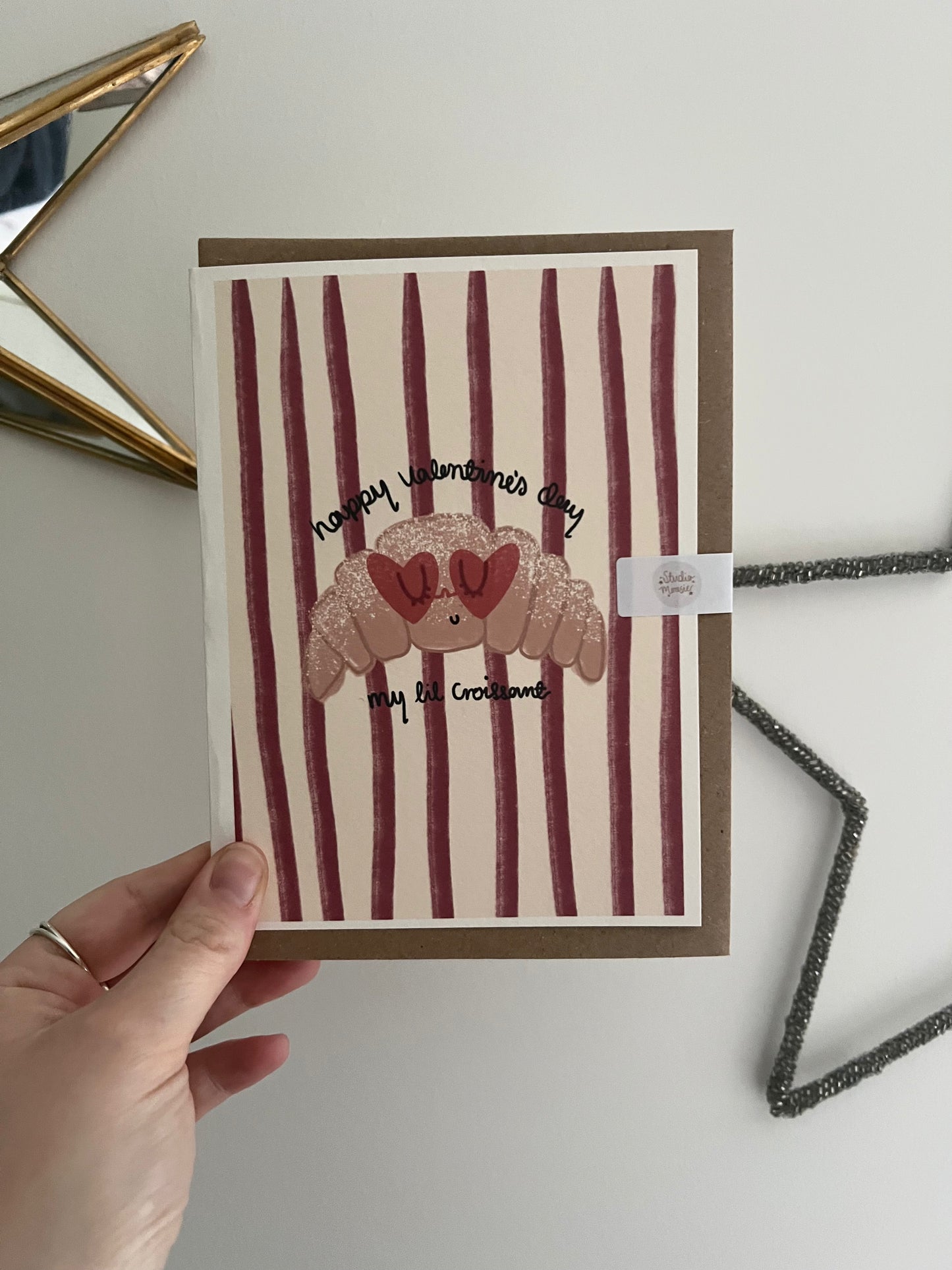 Valentine's Croissant Card